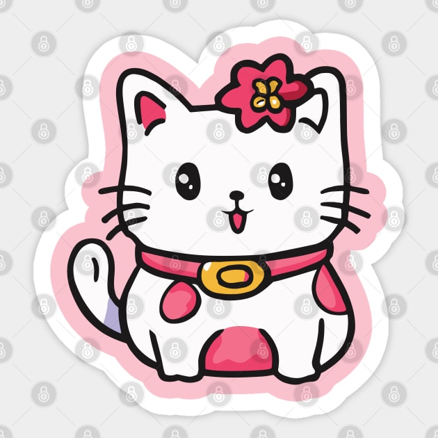 cute cat drawing cartoon Sticker by Kawaii Bomb